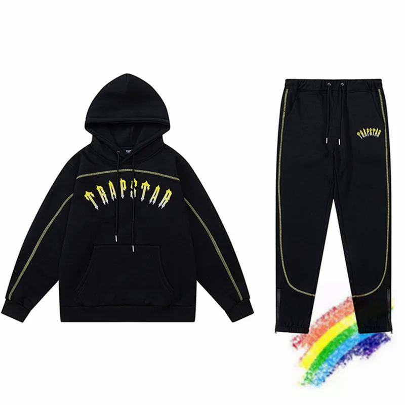 

Trapstar London Gradient Logo Oversized Hoodies Men Woman 1:1 Best Quality Towel Embroidery Pullovers Fleece Hoody