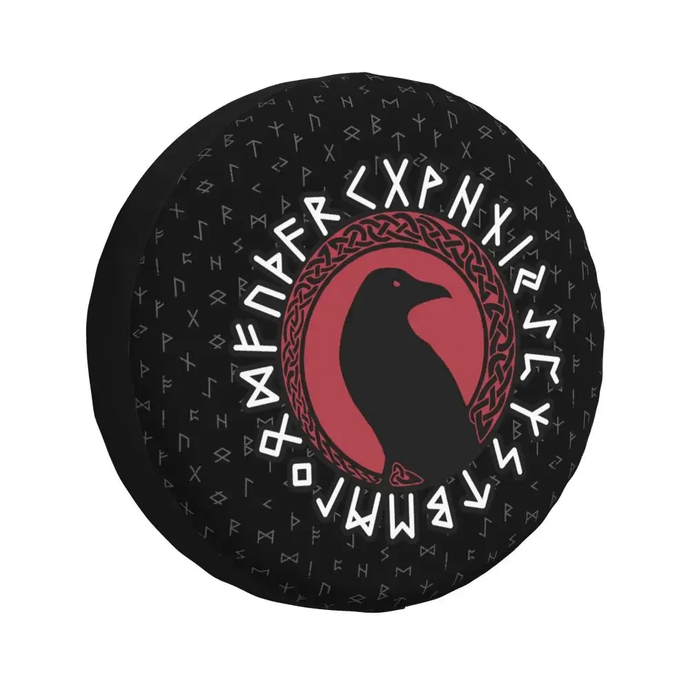 

Индивидуальный чехол для покрышки с рисунком вороны, полный привод, Viking Nordic Wind Prado Pajero Jeep, защита для запасного колеса