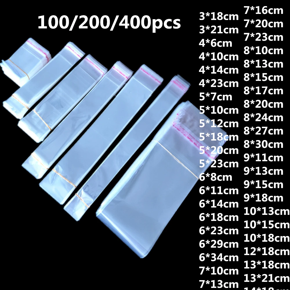 

Transparent Plastic Self Adhesive Bag Self Sealing Small Bags For Pen Jewelry Candy Packing Resealable Gift Cookie Packaging Bag