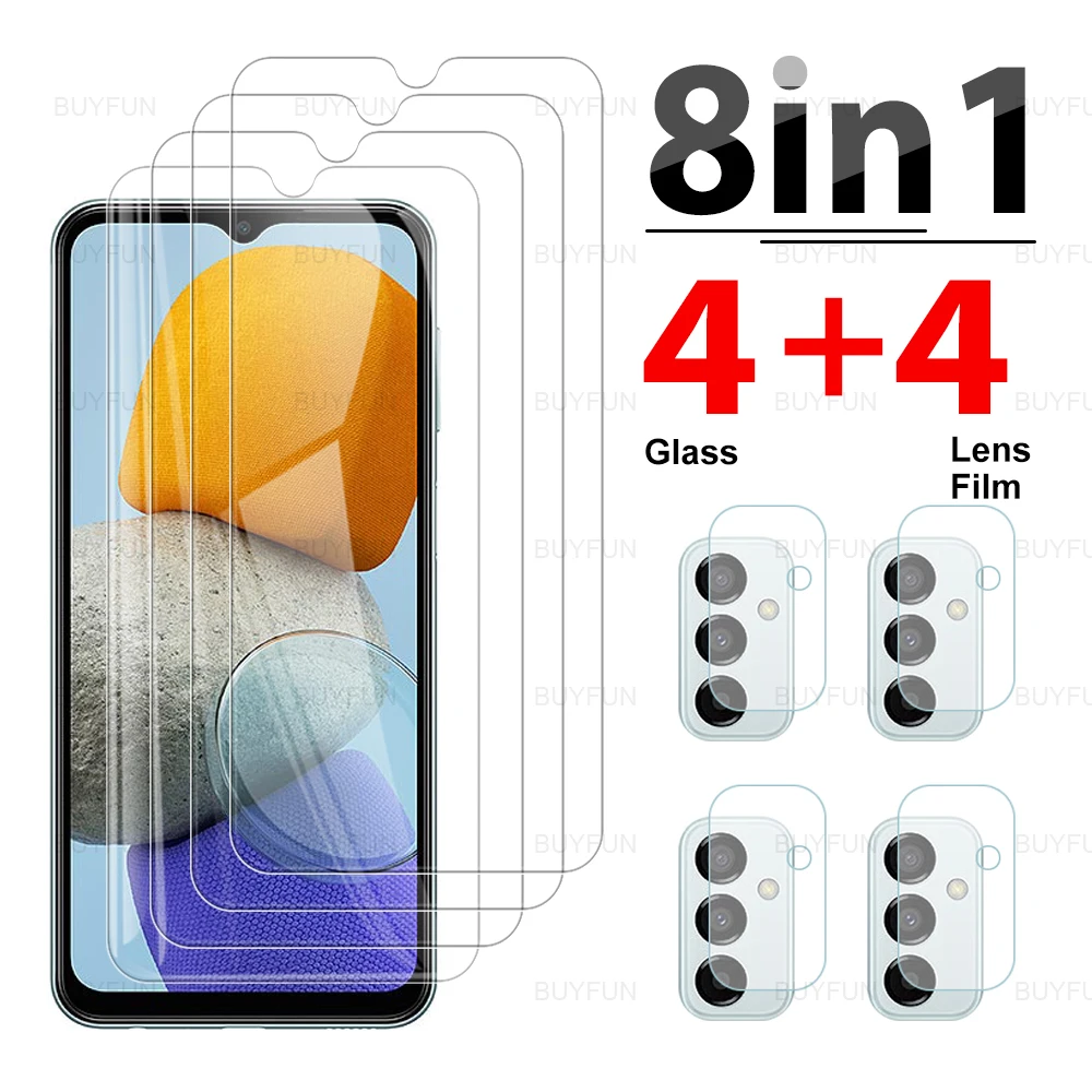 

Защитное стекло 8 в 1 для Samsung Galaxy M23 M22 M 23 GalxyM23, закаленное стекло с полным покрытием для камеры 6,6 дюйма
