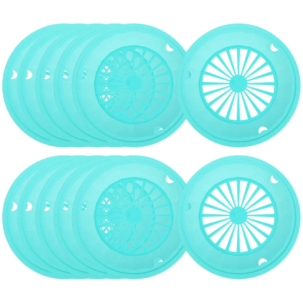 

12 Pcs Plastic Tray Party Grills Plate Food Serving Household Dinner Bbq Paper Holder Picnic Supplies