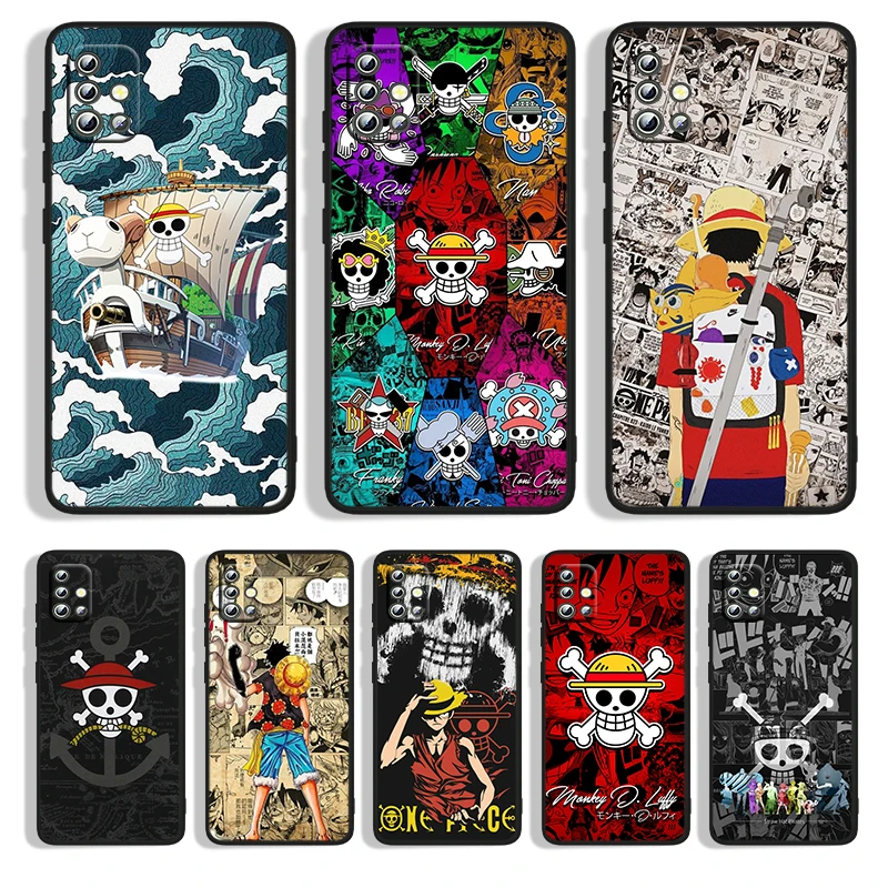 

Ones Pieces Straw Hat Logo For Samsung Galaxy A10 A10E A10S A20 A30 A20S A2 A40 A50 A30S A50S A60 A70S A70 A80 A90 Black