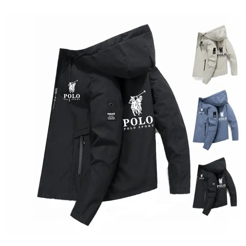 Мужской весенне-осенний водонепроницаемый ветрозащитный плащ Kapuşonned для