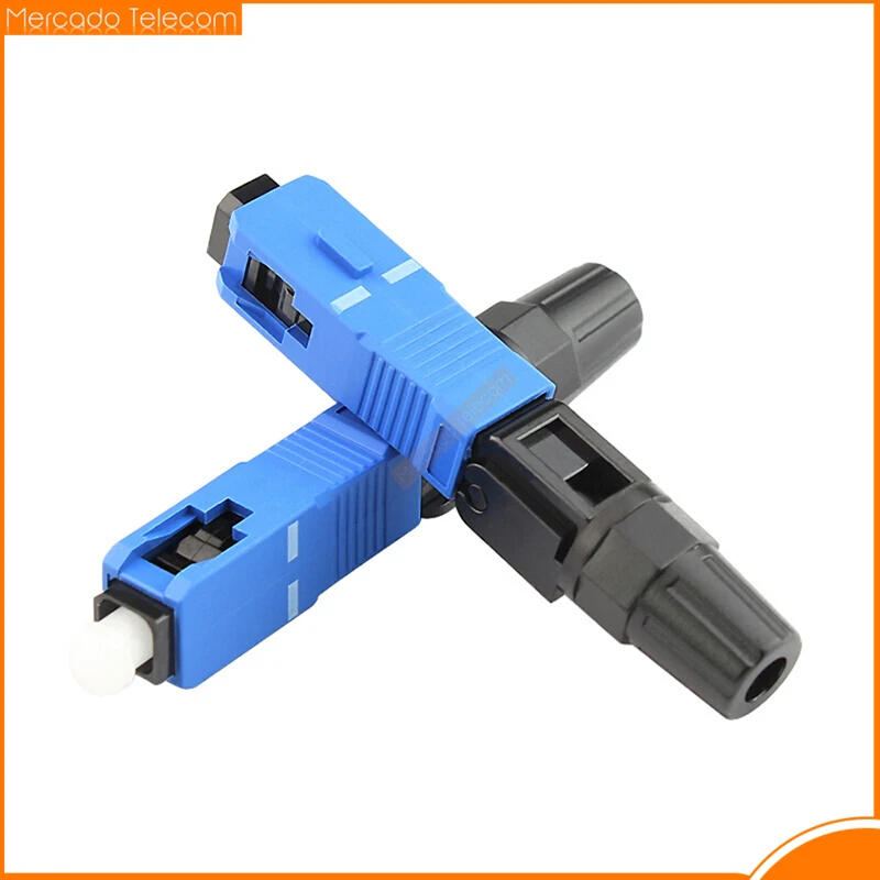 100pcs Lot Quick Field Assembly FTTH Embedded Fiber Optic Fast Connector 50pcs SC APC SM Fiber Optic SC UPC Cold Connector