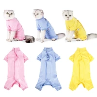 pet surgery rehabilitation clothing post operative cat clothes cat recovery protection suit kitten vest cat clothes