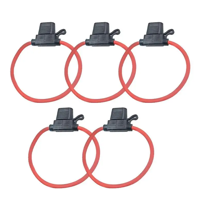 

Wire Fuse Holder 5pcs Waterproof Fuse Holder Automotive Junction Box Mini Switch Inline Fuse 12V 32V Fuse Block Socket Vehicle