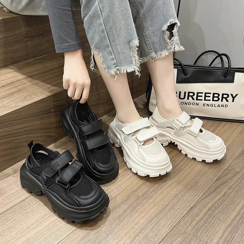 Designer Platform Sandals Women 2023 Trend Summer Elegant Party Sports Shoes Woman Wedges Chunky Luxury Sandals Girls High Heels