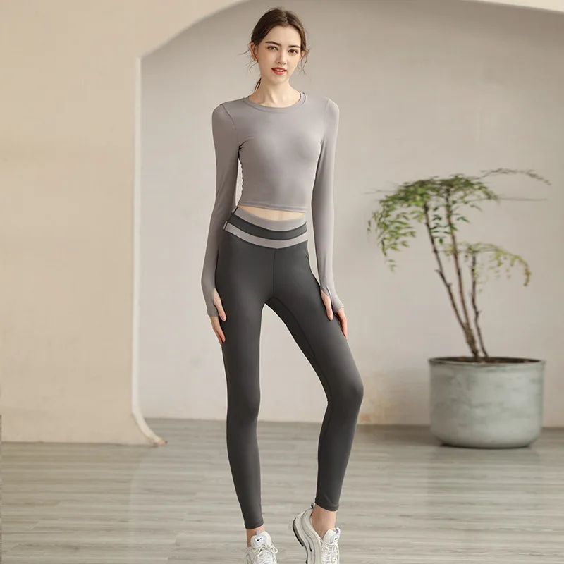 Exercise Fitness Yoga Suit Women with Bra Running Top Yoga Fitness Suit Women Sport Set Women Gym Set Women Clothes for Women