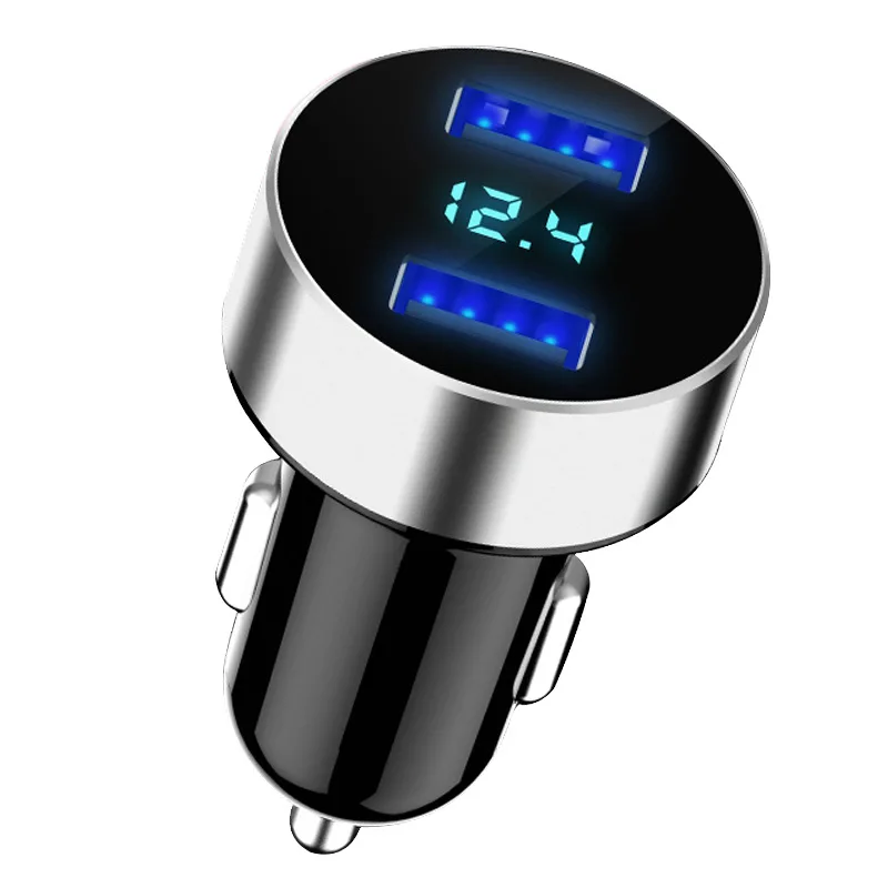 

Автомобильное зарядное устройство с двумя USB-портами, 5 В, 4,8 А, 12-24 В