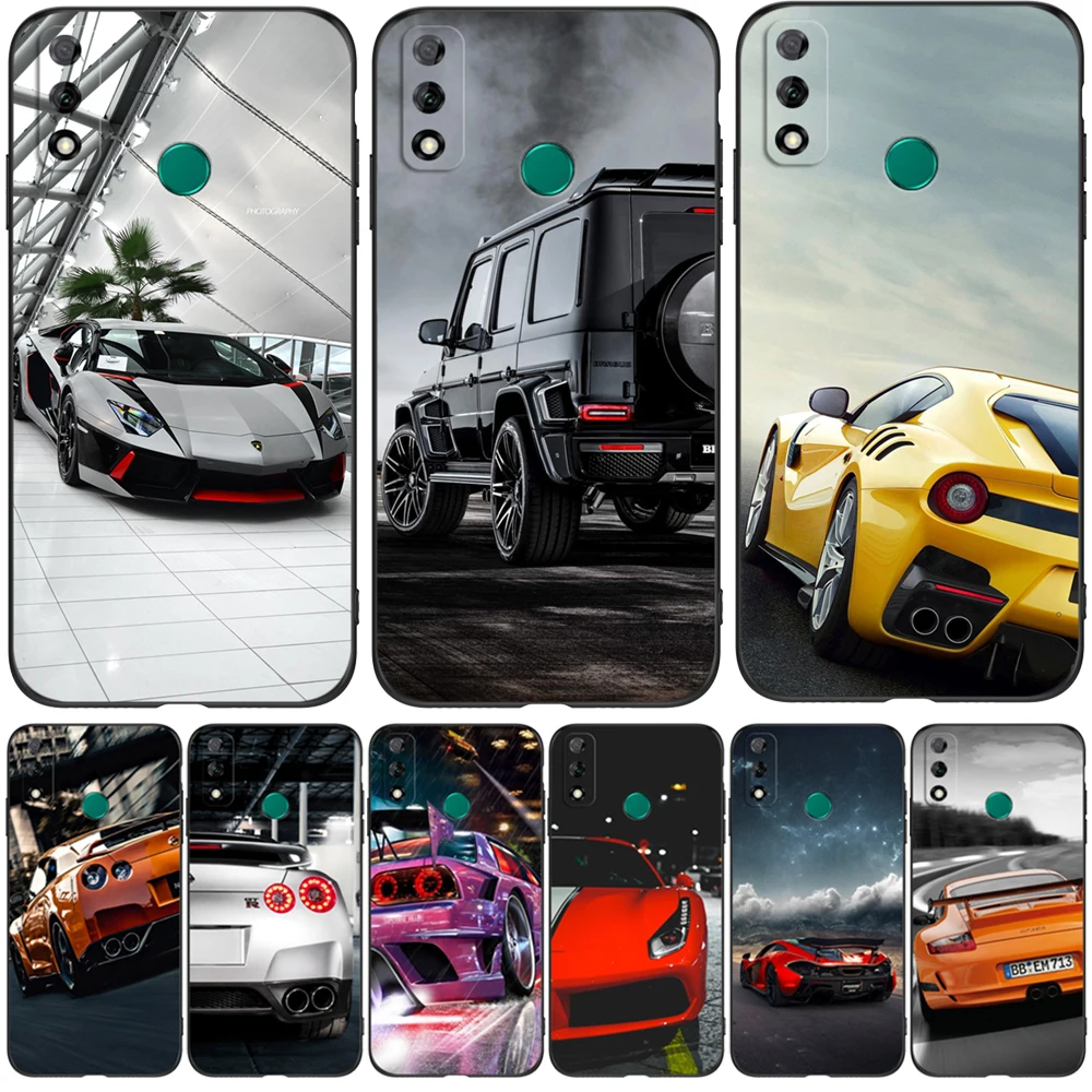 Чехол для Huawei Y8S, чехол для телефона 6,5 дюйма на Huawei y8s, Y 8s, JKM-LX1 LX2, LX3, huaweiy8s, силиконовый черный чехол из ТПУ для спортивной гоночной машины