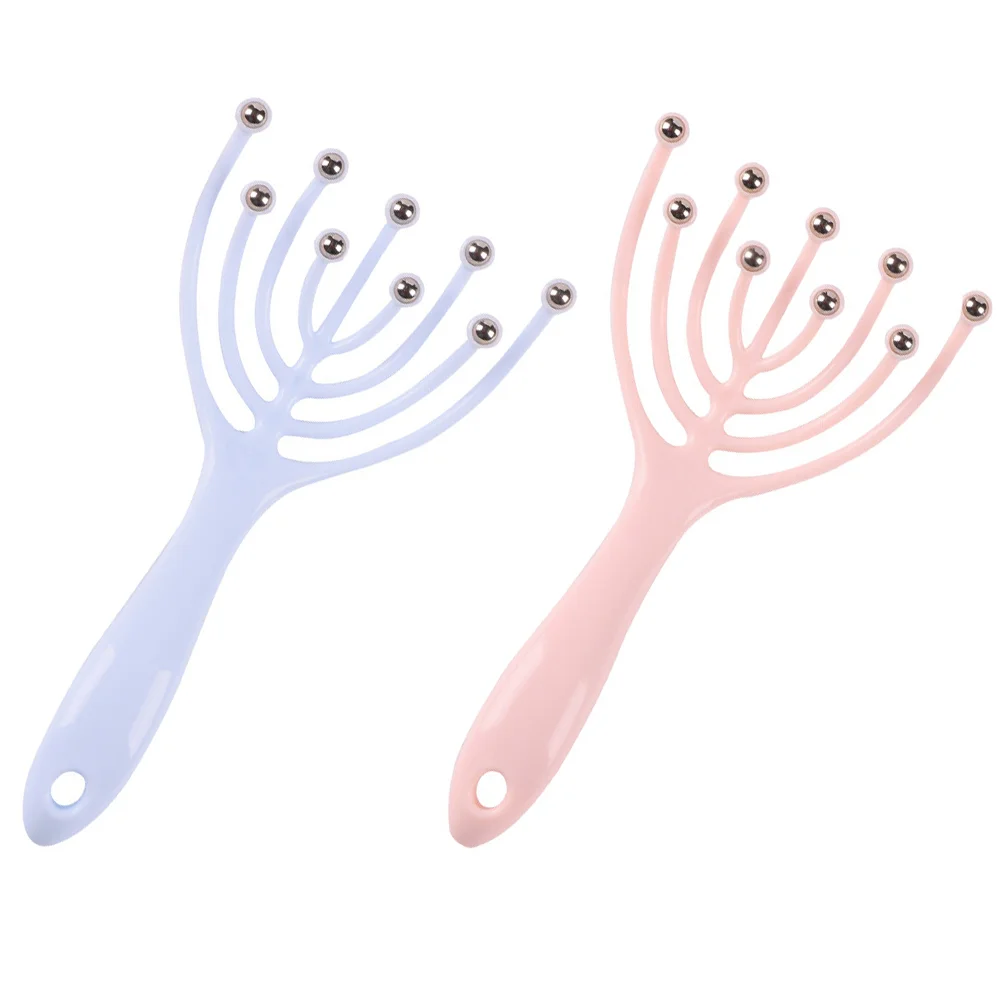 2 шт. массажер щетка для кожи головы расчески скульптурные массажеры ролик глаз
