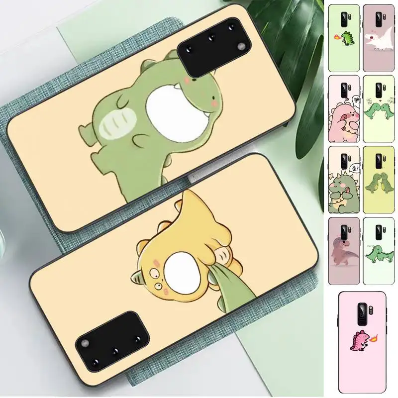 

FHNBLJ Cute Cartoon Dinosaur Couple Phone Case for Samsung S10 21 20 9 8 plus lite S20 UlTRA 7edge