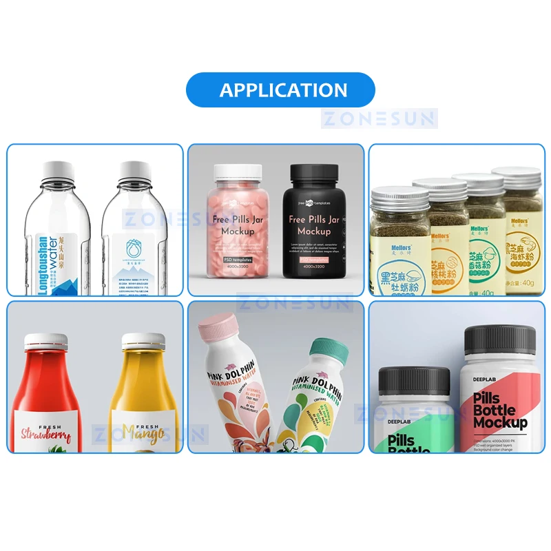 ZONESUN Высокоскоростная завинчивающаяся укупорочная машина Автоматические