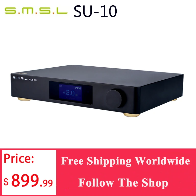 SMSL SU-10 MQA декодер поддерживает MQA-CD Dual ES9038PRO Hi-Res аудио DAC 32 бит/768 кГц DSD512 поддержка