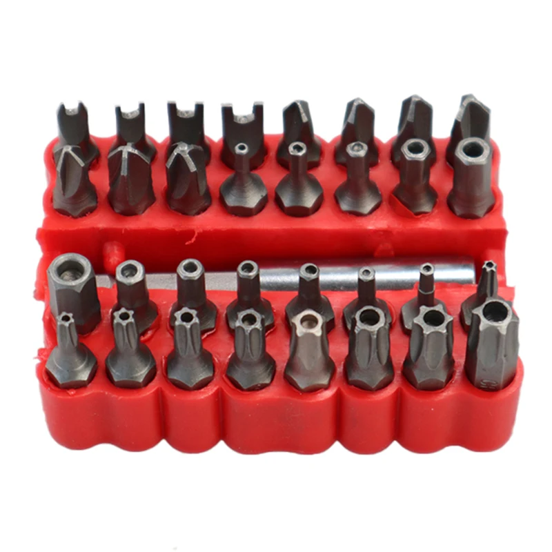 

Holder Bits Release With Set Holder Screwdriver Quick 33pcs Bit Bit Bit Extension Set Security Tamper Star