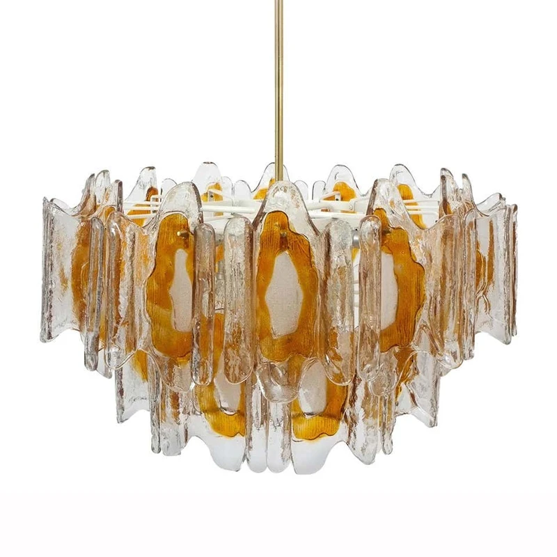 Янтарная антикварная ветка из стекла французско-американская ретро-гостиная