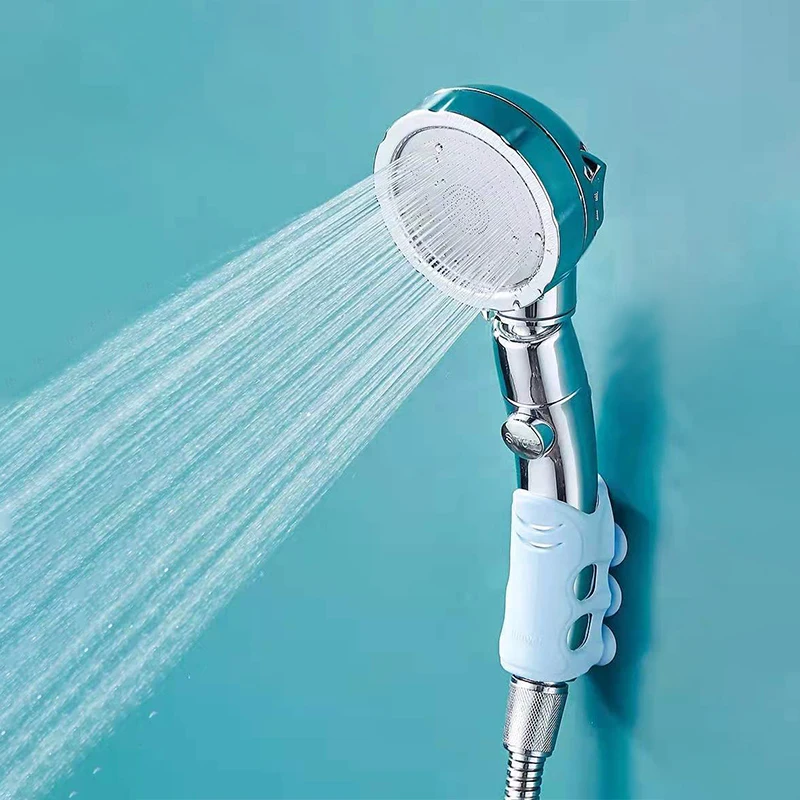 

Силиконовый держатель для душевой лейки, прочный многоразовый съемный ручной настенный кронштейн для душа с присоской