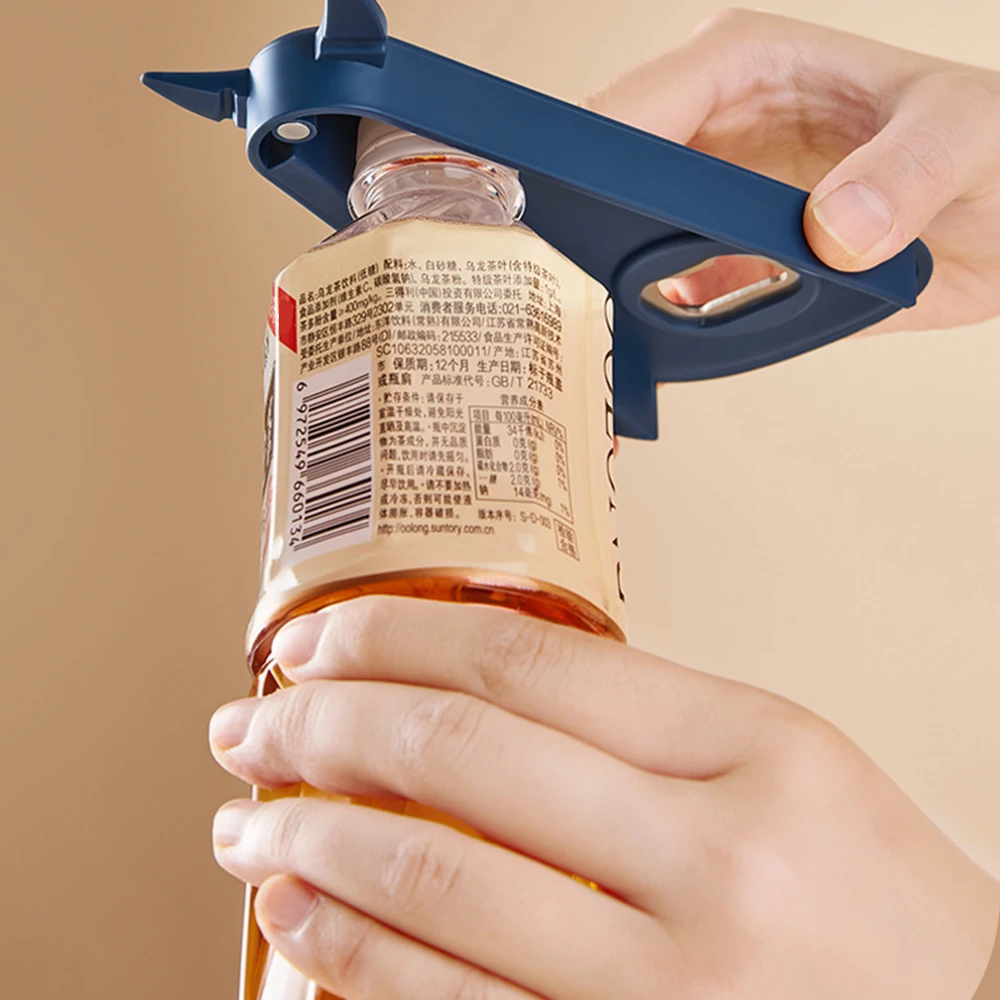 

Multifunctional Can Opener Beer Bottle Opener Non-Slip Cola Beverage Can Sauce Jar Opener Kitchen Tools Portable