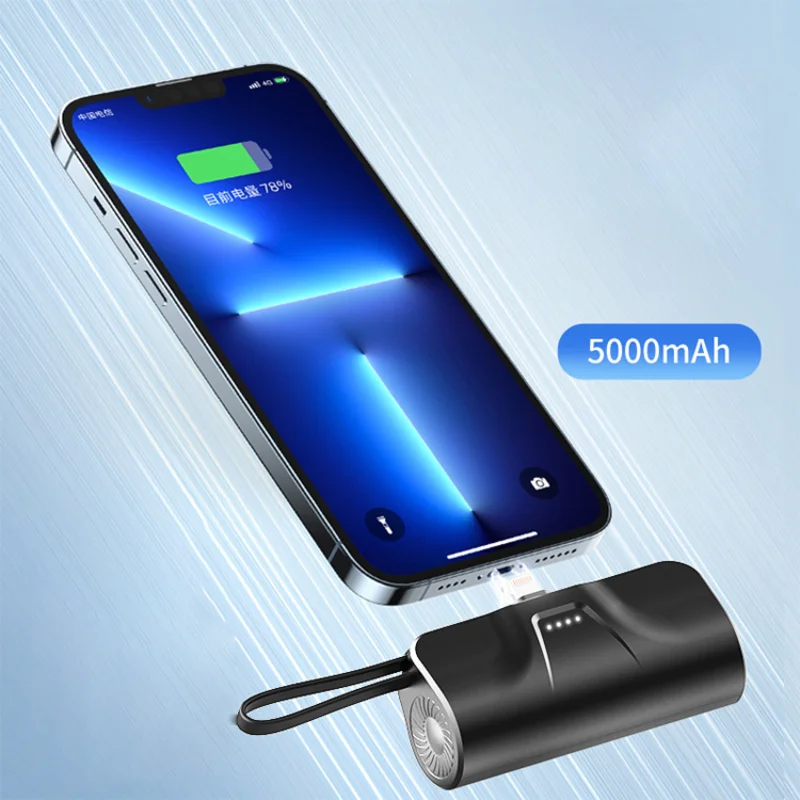 

UUTEK PB174, 2023 г., Новый мини-аккумулятор с линией, 5000 мАч, 20 Вт, портативное зарядное устройство для iPhone