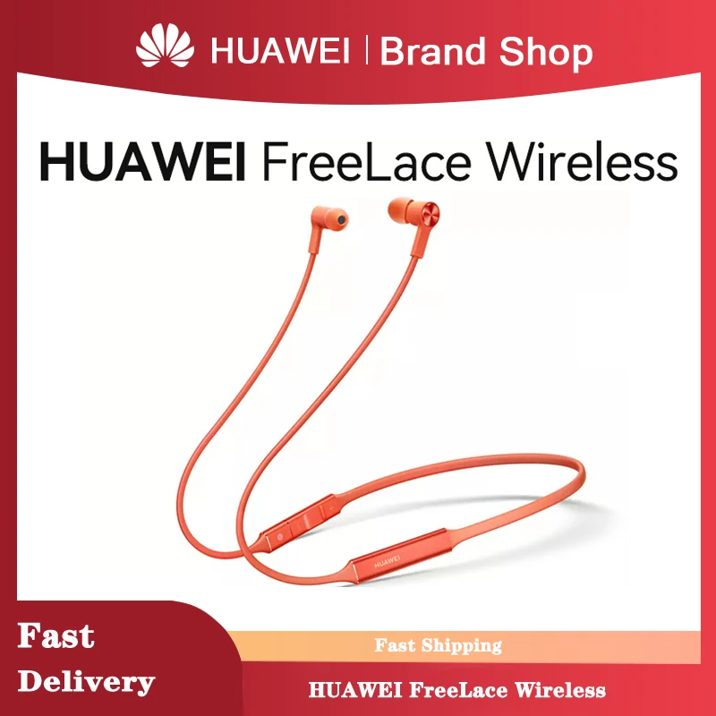 

Наушники Huawei FreeLace nircable Bluetooth Sakelar Magnetik Logam Memori Logam Tahan Air
