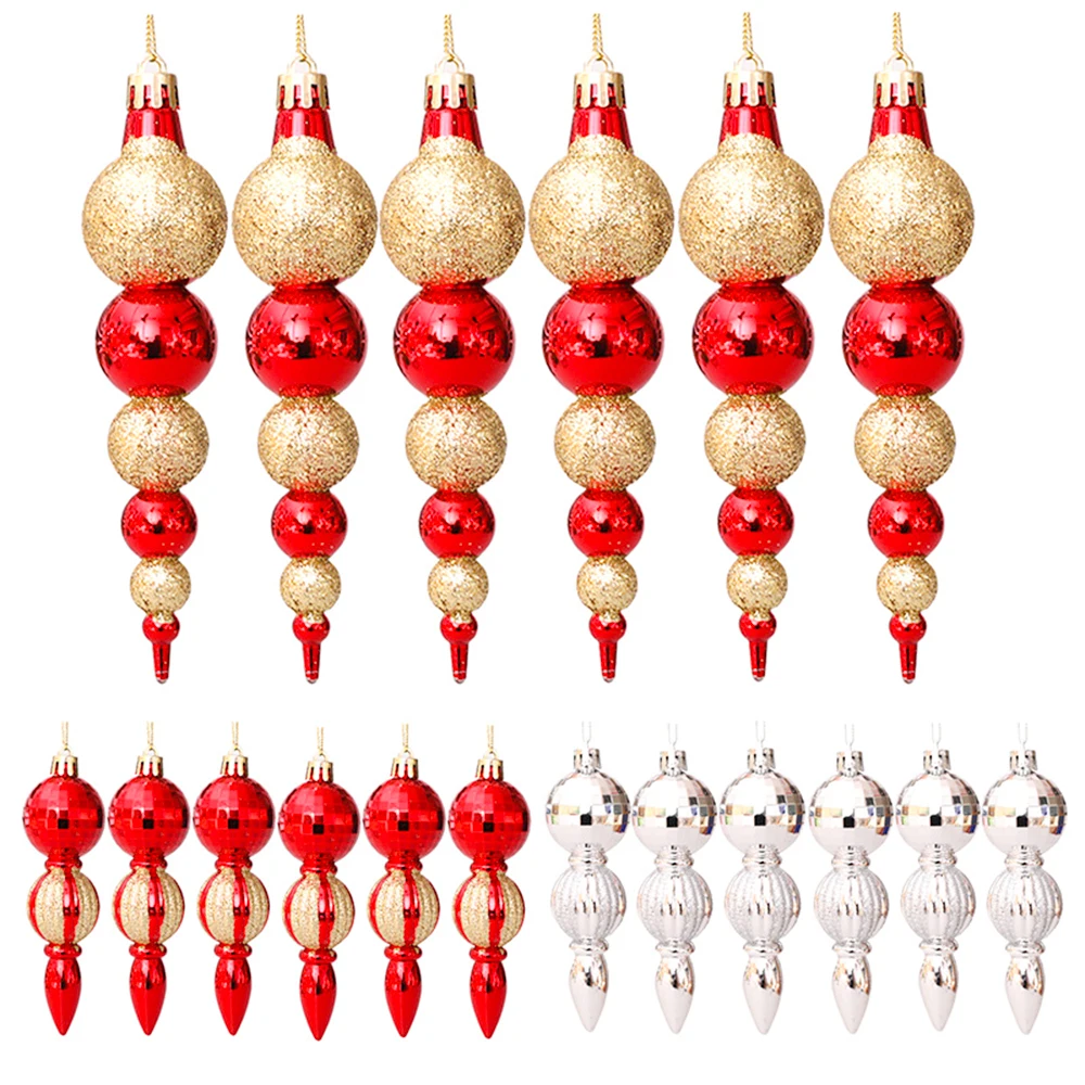 

Подвеска в виде тыквы, Рождественское украшение, 6 шт. в коробке, праздничное окно, витрина, помещение декоративные рождественские украшения...