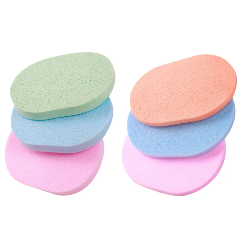 

6Pcs Household Face Cleaners Multi-function Face Scrubbers Convenient Exfoliating Sponges