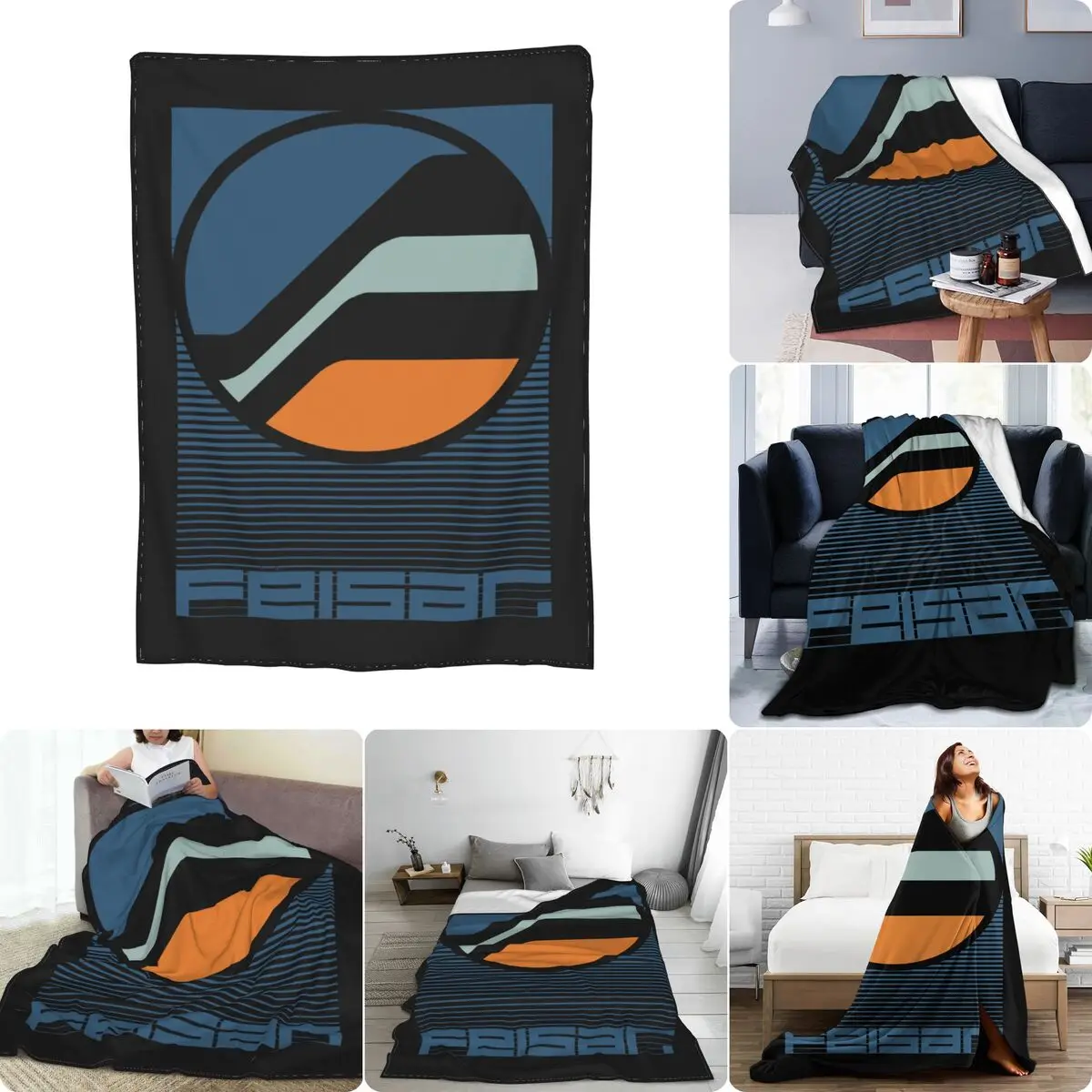 Wipeout вдохновил Feisar ультра-мягкое Флисовое одеяло высокого качества - купить по
