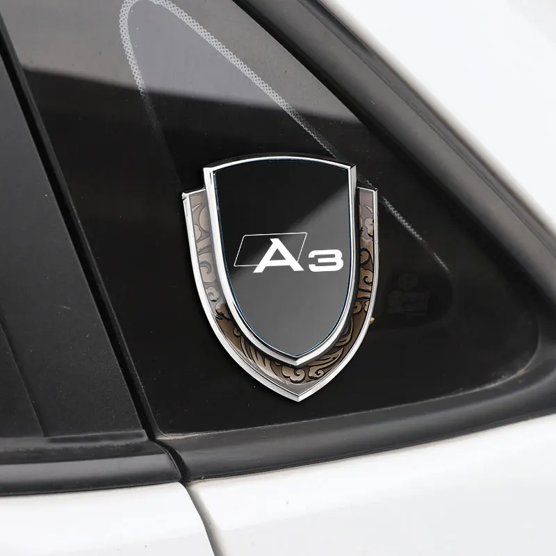 

Автомобильная наклейка, эмблемы, боковая защита, значок, наклейка на окно кузова автомобиля для Audi A3, автомобильные аксессуары
