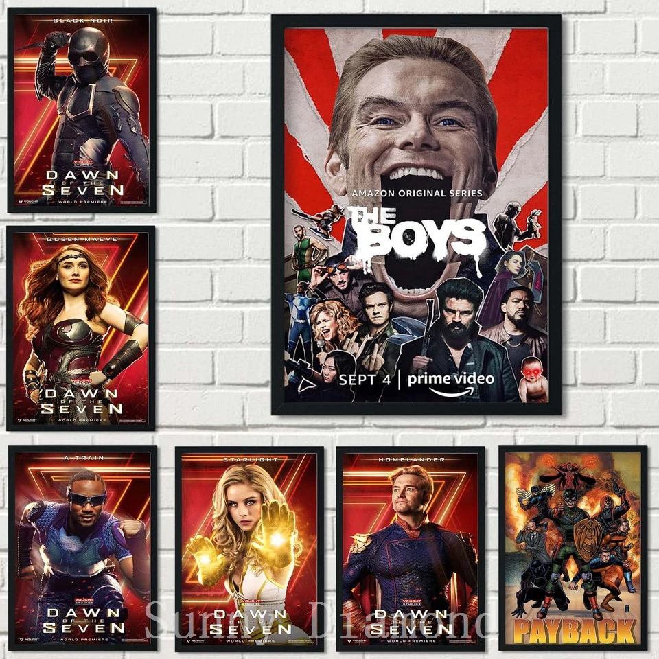 

Boys Diamond Painting American Crime TV Drama Poster Cross Stitch Kits Action 5D DIY Mosic Embroidery Full Drill Home Decor New