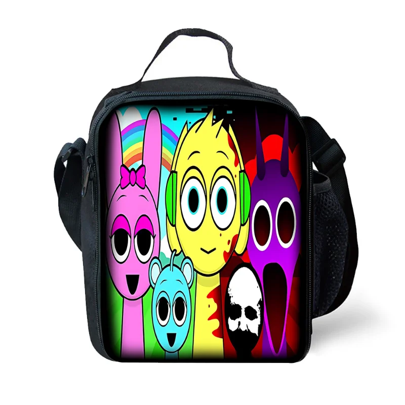 Sprunki Incredibox School Season Student Carrying Bento Bag Oren Raddy Wenda Сумка для обеда учащихся начальной и