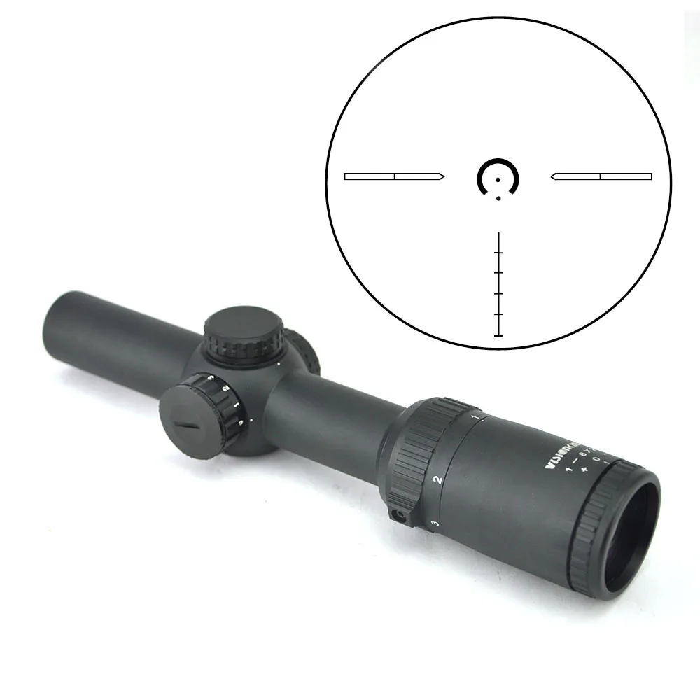 Best Visionking 1 8x24 Sniper Riflescope Waterproof Night Vision Target Shooting Optics Sight Illuminated Hunting Scope