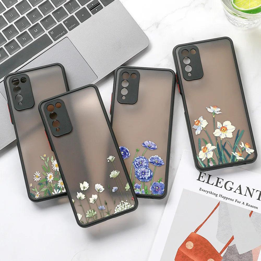 

Hard Matte Phone Case For Huawei P40 Lite Cover Huawei P30 Lite P30 Pro Y6 Y9 Prime 2019 P50 Y8P Y7A Y6p Fundas Back Coque Capas