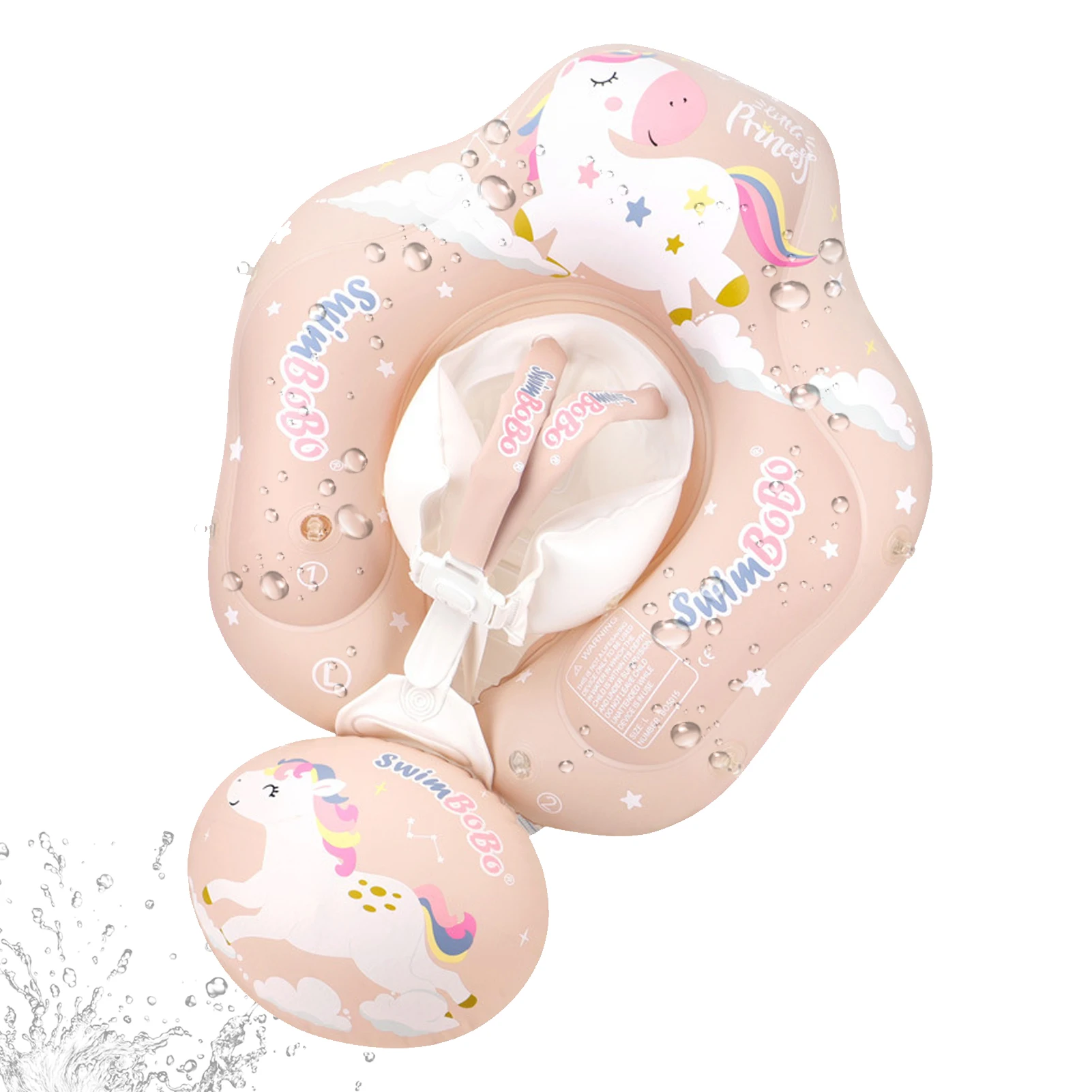 

Baby Swimming Ring Lying Ring Never Flip Over Iatable Baby Float Fun Gifts Water Toys Accessories Safer Swim For Newborn