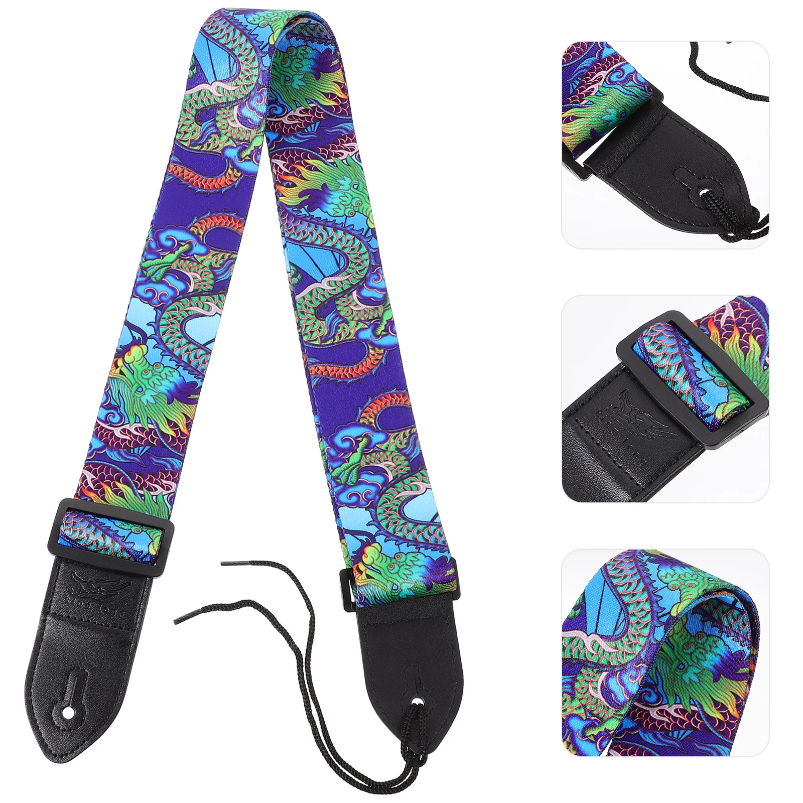 

Manual Printed Guitar Strap Padded Shoulder Adjustable Printing Polyester Parts Stand