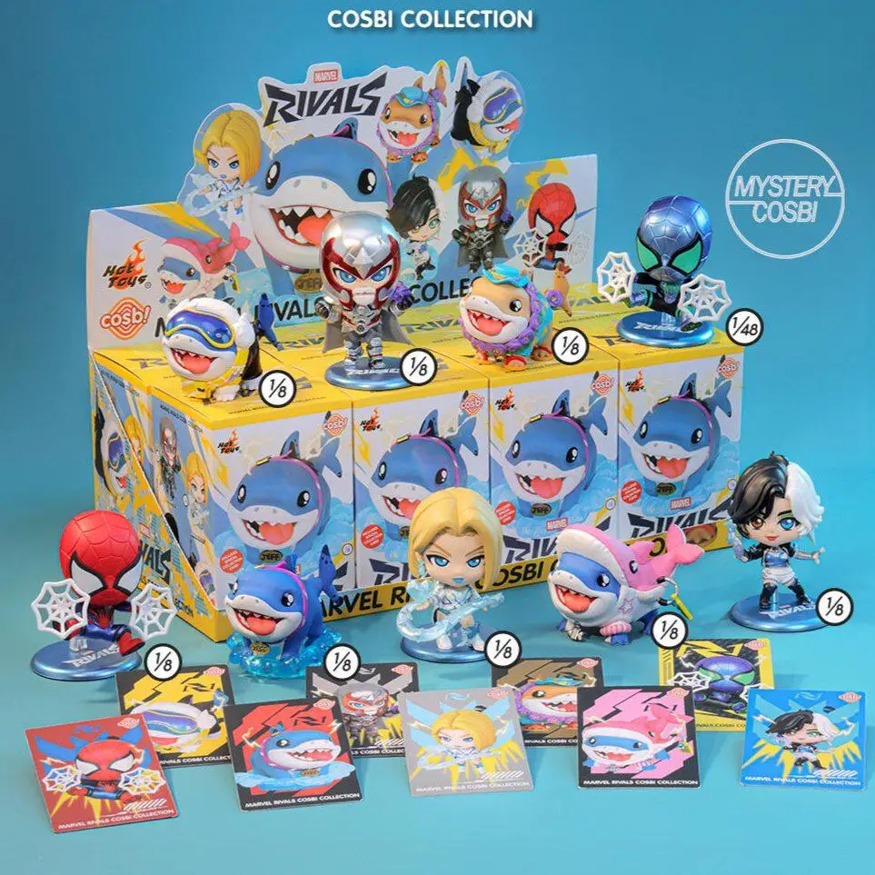 Фото Коллекционная мини-фигурка HotToys Marvel Rivals Mystery Cosbi Blind Box: Человек-паук, Магнето – настольное украшение для взрослых коллекционеров №3