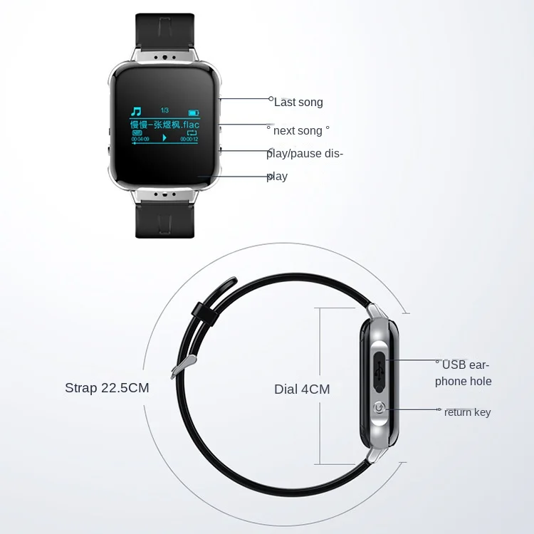 Спортивные часы S11 hifi mp3 Электронная книга ai smart HD браслет с голосовой записью