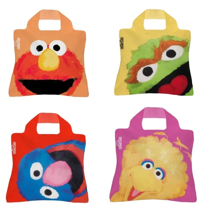 Креативная складная экологически чистая сумка для покупок Улица Сезам Cookie Monster