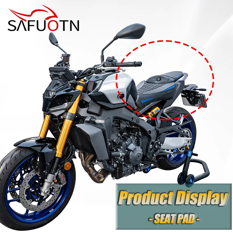 Фото Подушка-накладка на заднее пассажирское сиденье для YAMAHA MT-09 2024-2026 – Аксессуар для повышения комфорта и улучшения качества поездки №2