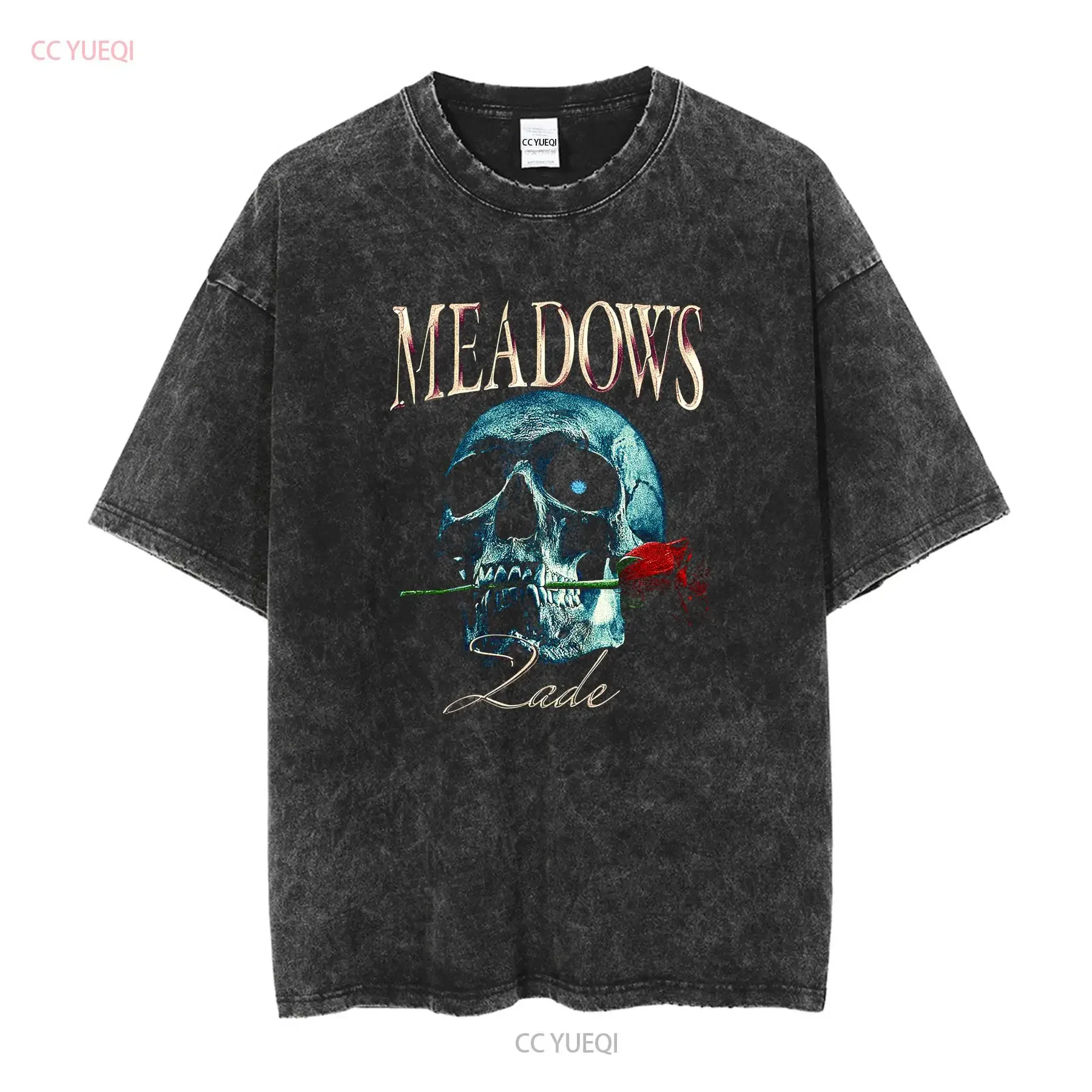 Фото Футболка Zade Meadows Haunting Adeline Merch Bookish Hunting Booktok Dark Romance Официально лицензированная винтажная стираная мягкая футболка №2