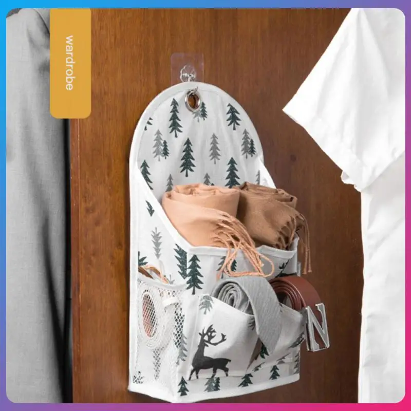 

Настенная многофункциональная водонепроницаемая сумка-Органайзер, 1 шт., хлопковая Льняная сумка для туалетных принадлежностей, домашняя подвесная сумка для хранения