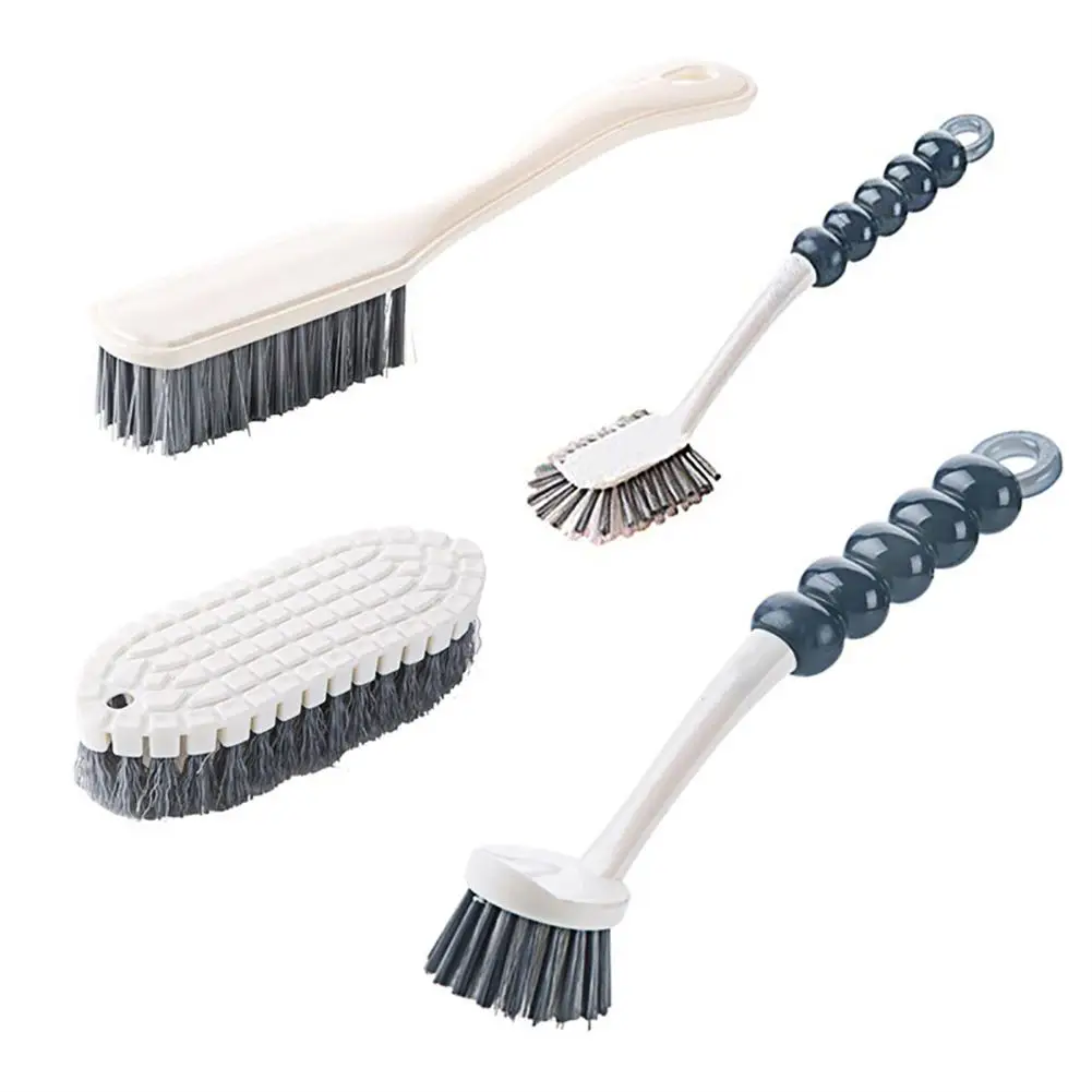 

4pcs Cleaning Brush Kitchen Cooktop Shoe Bathroom Laundry Cleaning Brush For Kitchen Bathroom hotselling wholesale new
