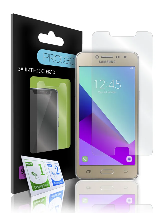 Защитное стекло Samsung Galaxy J2 Prime G532 / Самсунг гэлэкси j2 прайм на плоскую часть экрана