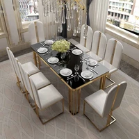 modern new design furniture high back tall modernstainless steel golden legs dining chair metal leg velvet fabric