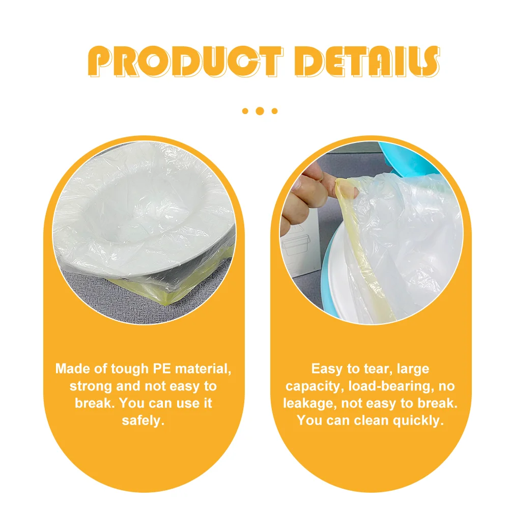 

Toilet Trash Bag Portable Potty Chair Liner Waste Poop Pouch Universal Liners Disposable