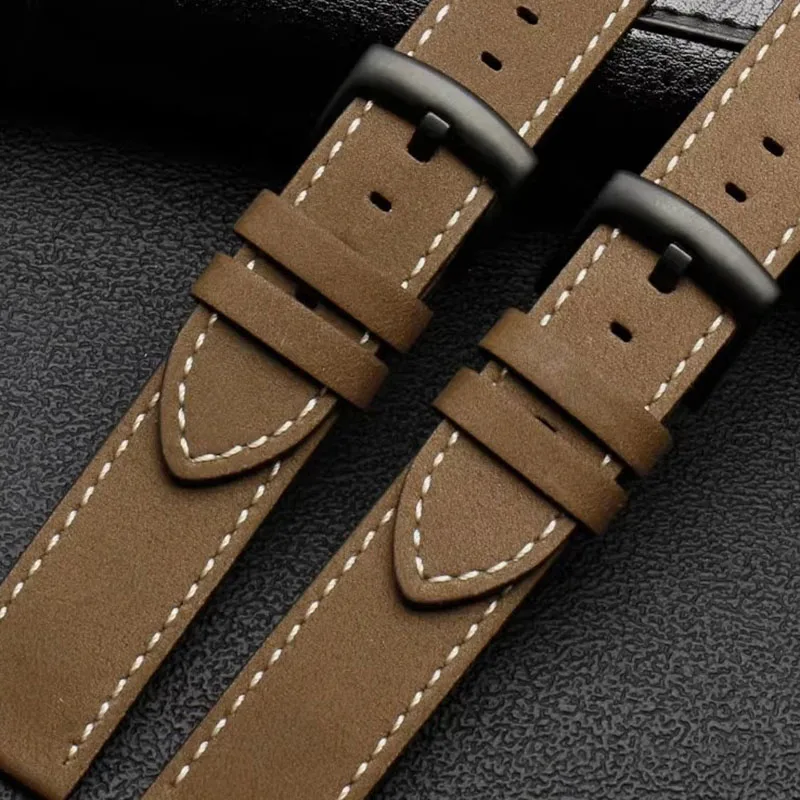 Фото Для Timex Expedition T49963 T49905 T49953 серии браслет JEEP матовый кожаный браслет для часов мужской ремешок для часов из воловьей кожи 20 мм 22 мм №5