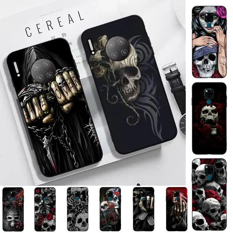 

Grim Reaper Skull Skeleton Phone Case for Huawei Mate 20 10 9 40 30 lite pro X Nova 2 3i 7se