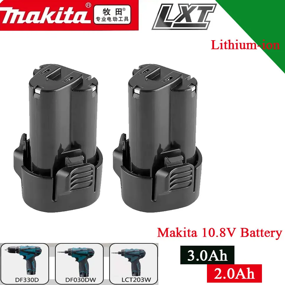 BL1013 Литиевая батарея Makita BL1014 10 8 В 2000 мАч макс. 12 TD090DW 194551 -4 TD090D LCT203W LCT204 194550 -6 DF030D
