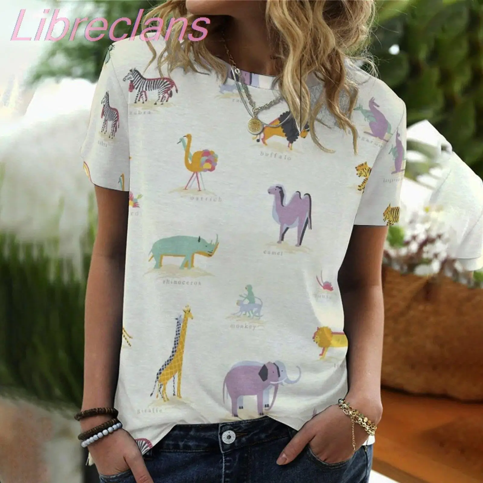 

2022 Hot T-shirt Women'S Summer Customize Animal 3D Printed Oversized Vintage Fashion T Shirts Girls Kids Clothing Top Tees