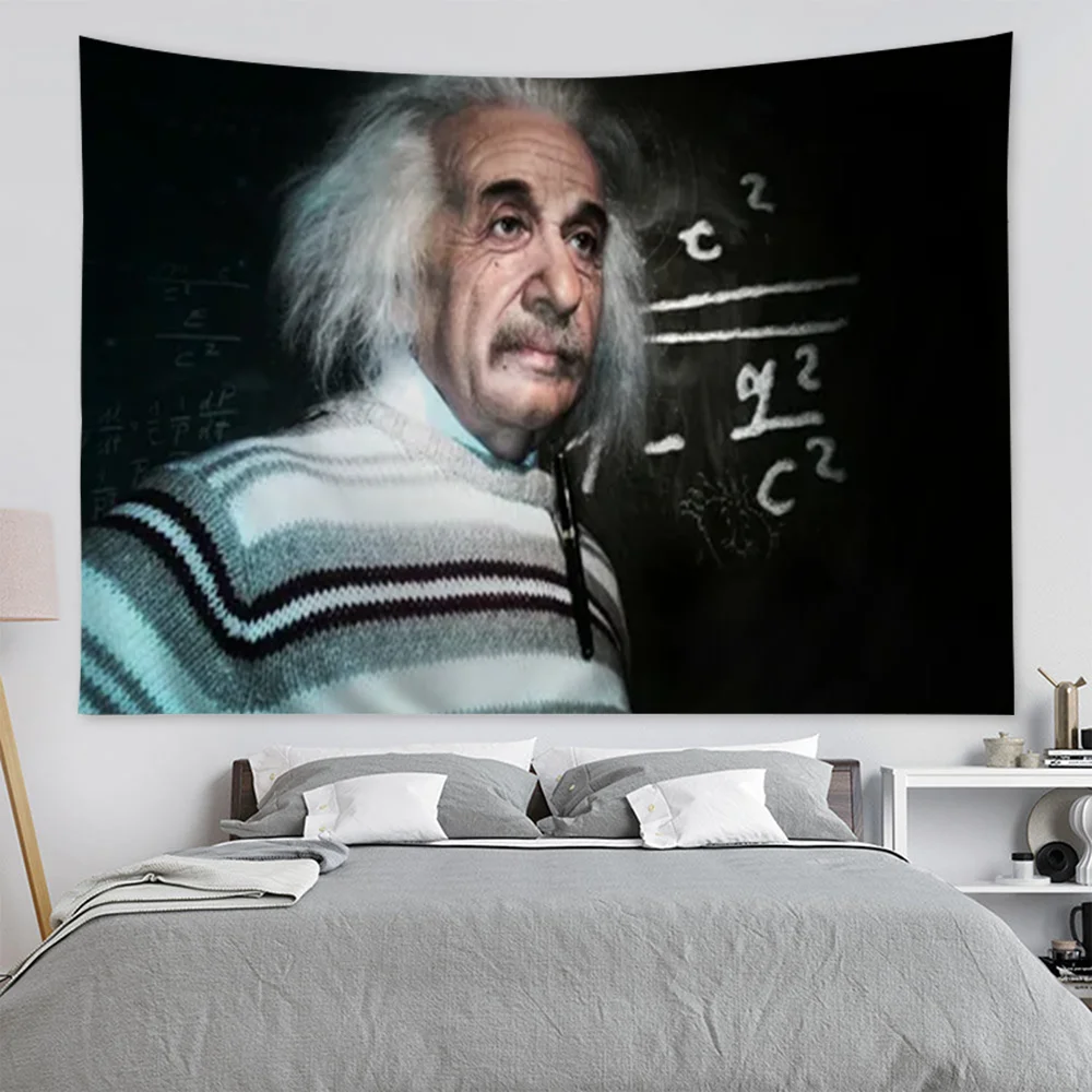 Art Albert E-Einstein Math DIY Wall Tapestry For Living Room Home Dorm Decor