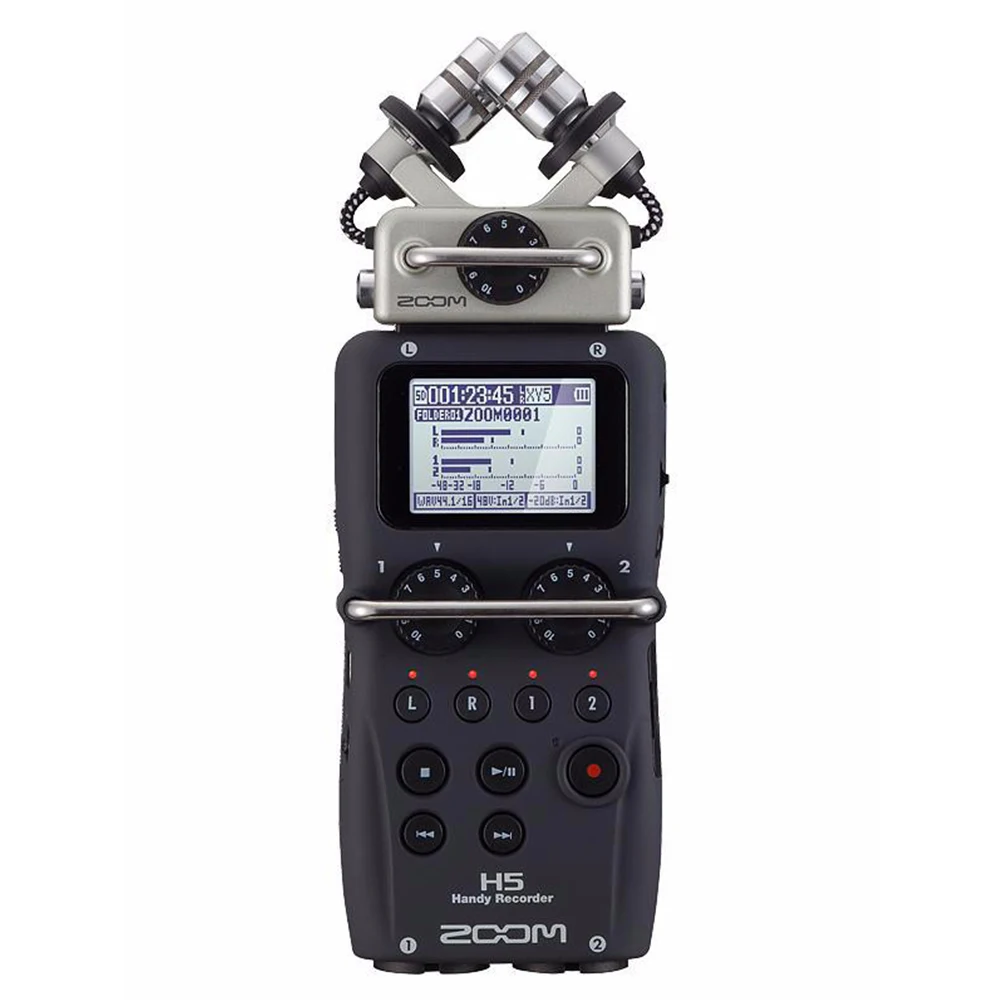 

ZOOM H5 professional handheld digital Four-Track Camera Portable Voice Recorder for Audio Video